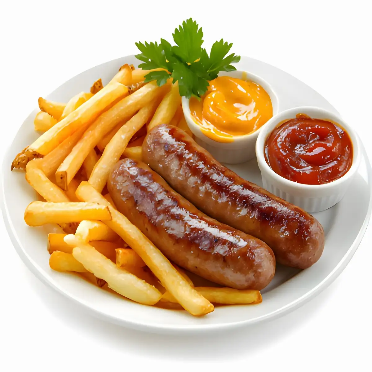 Saucisse de Toulouse / frites / salade