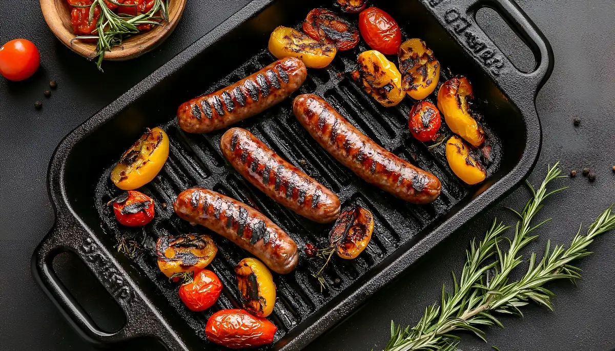 Chorizo grillé / frites / salade