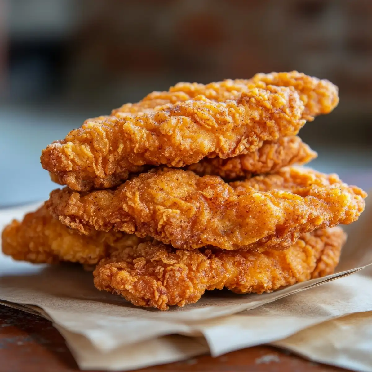 6 grignotes de poulet / frites / salade